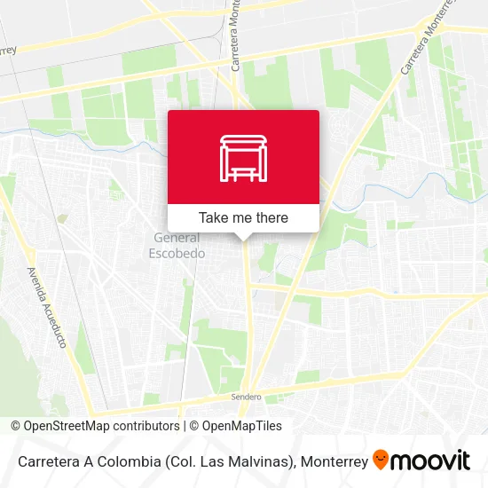 Carretera A Colombia (Col. Las Malvinas) map