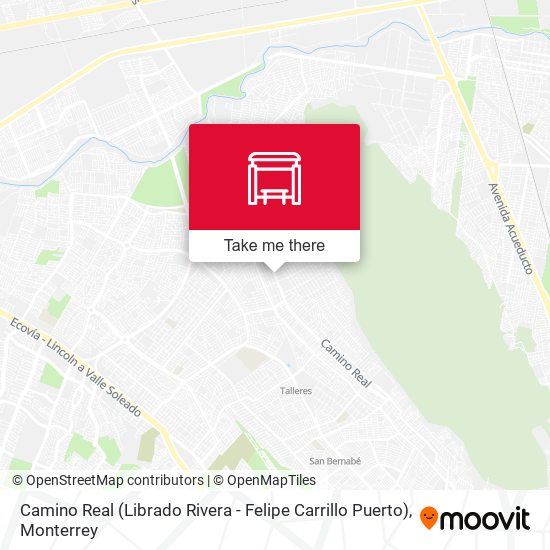 Camino Real (Librado Rivera - Felipe Carrillo Puerto) map
