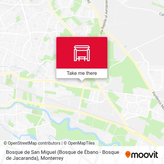 Bosque de San Miguel (Bosque de Ébano - Bosque de Jacaranda) map