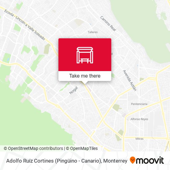Mapa de Adolfo Ruíz Cortines (Pingüino - Canario)