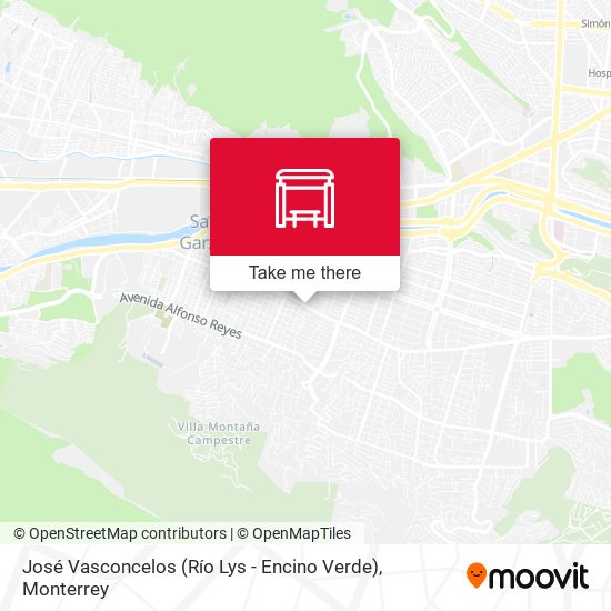 Mapa de José Vasconcelos (Río Lys - Encino Verde)