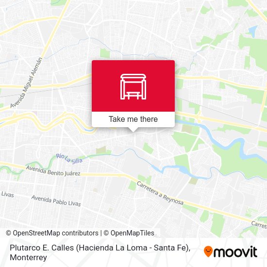 Mapa de Plutarco E. Calles (Hacienda La Loma - Santa Fe)