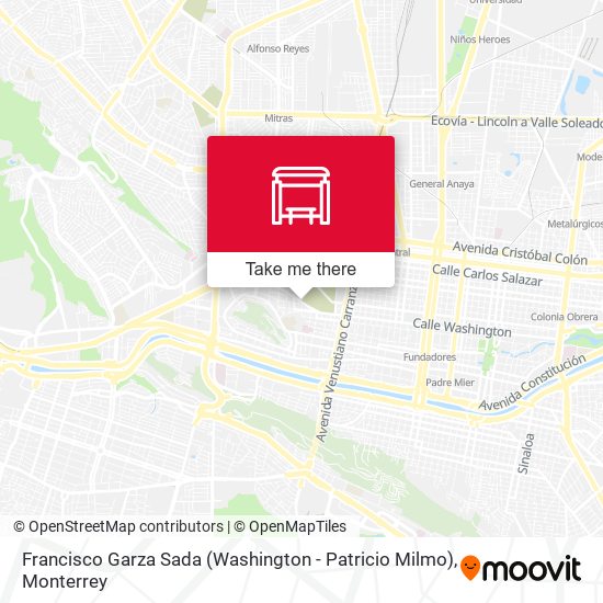 Francisco Garza Sada (Washington - Patricio Milmo) map