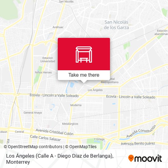 Los Ángeles (Calle A - Diego Díaz de Berlanga) map