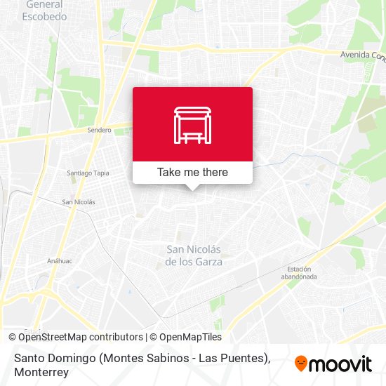 Santo Domingo (Montes Sabinos - Las Puentes) map