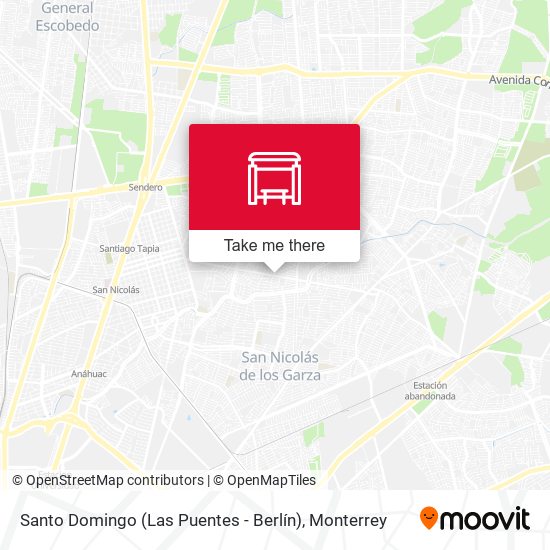 Mapa de Santo Domingo (Las Puentes - Berlín)