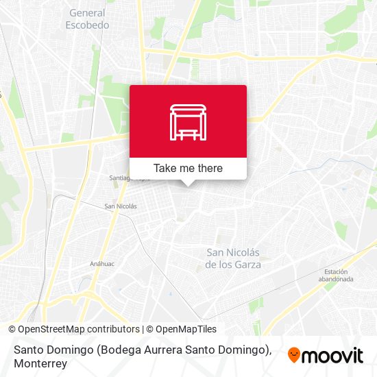 Mapa de Santo Domingo (Bodega Aurrera Santo Domingo)