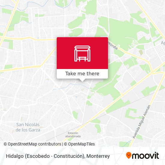 Hidalgo (Escobedo - Constitución) map