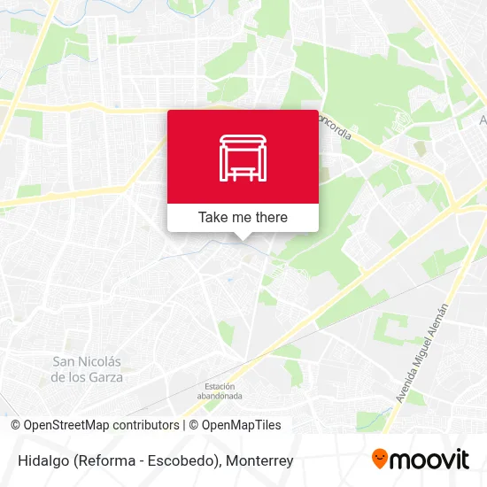 Hidalgo (Reforma - Escobedo) map