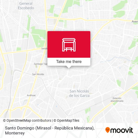 Santo Domingo (Mirasol - República Mexicana) map