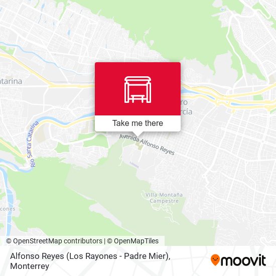 Alfonso Reyes (Los Rayones - Padre Mier) map