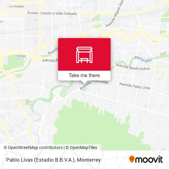 Mapa de Pablo Livas (Estadio B.B.V.A.)