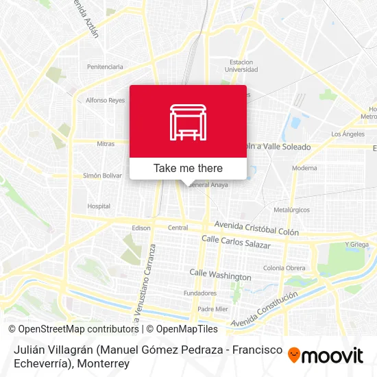 Mapa de Julián Villagrán (Manuel Gómez Pedraza - Francisco Echeverría)