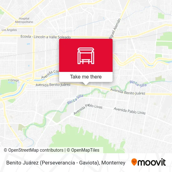 Mapa de Benito Juárez (Perseverancia - Gaviota)