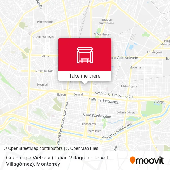 Mapa de Guadalupe Victoria (Julián Villagrán - José T. Villagómez)