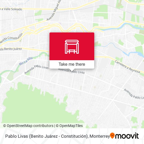 Mapa de Pablo Livas (Benito Juárez - Constitución)