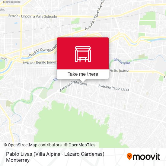 Mapa de Pablo Livas (Villa Alpina - Lázaro Cárdenas)