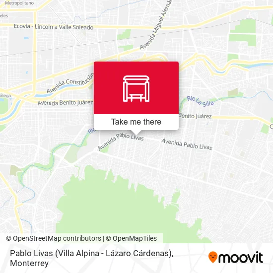 Mapa de Pablo Livas (Villa Alpina - Lázaro Cárdenas)