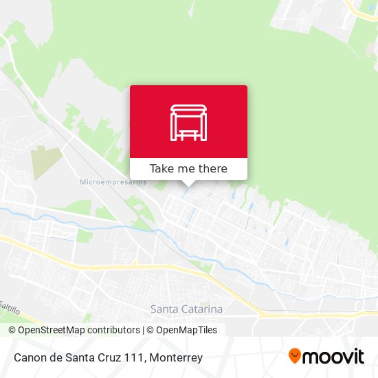 Canon de Santa Cruz 111 map