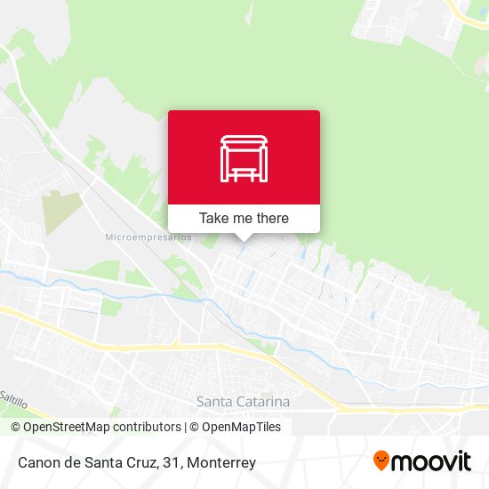 Canon de Santa Cruz, 31 map