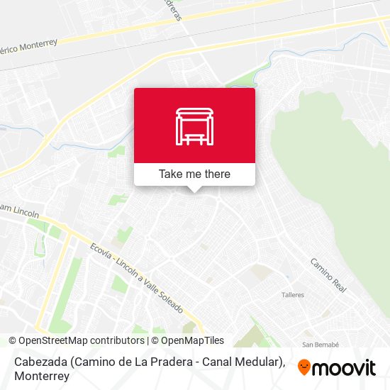 Cabezada (Camino de La Pradera - Canal Medular) map