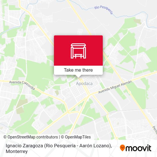 Mapa de Ignacio Zaragoza (Rio Pesquería - Aarón Lozano)