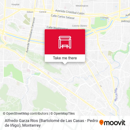 Alfredo Garza Ríos (Bartolomé de Las Casas - Pedro de Iñigo) map