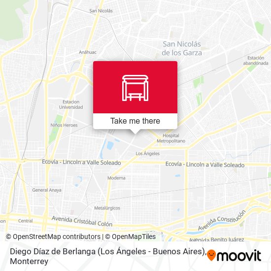 Diego Díaz de Berlanga (Los Ángeles - Buenos Aires) map