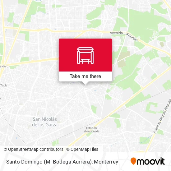 Mapa de Santo Domingo (Mi Bodega Aurrera)