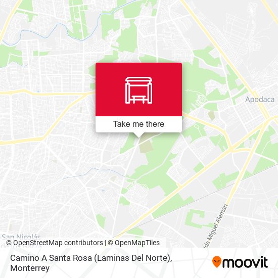 Mapa de Camino A Santa Rosa (Laminas Del Norte)