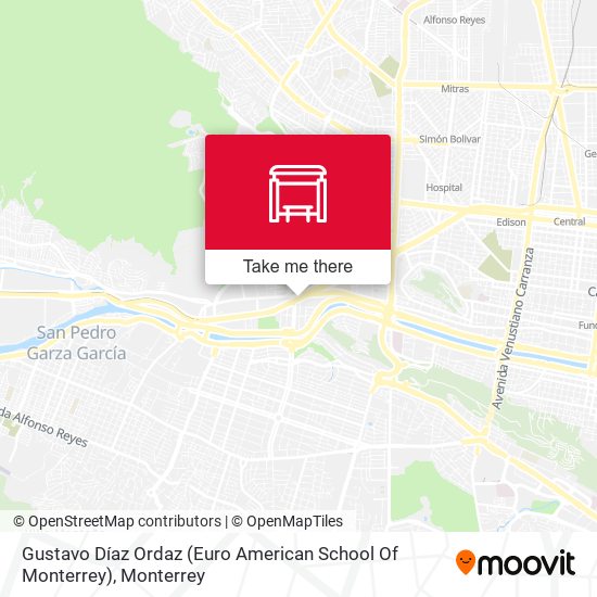 Gustavo Díaz Ordaz (Euro American School Of Monterrey) map