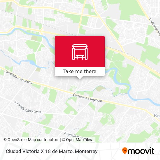 Ciudad Victoria X 18 de Marzo map