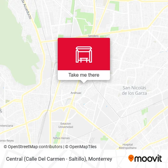 Central (Calle Del Carmen - Saltillo) map