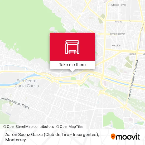 Mapa de Aarón Sáenz Garza (Club de Tiro - Insurgentes)