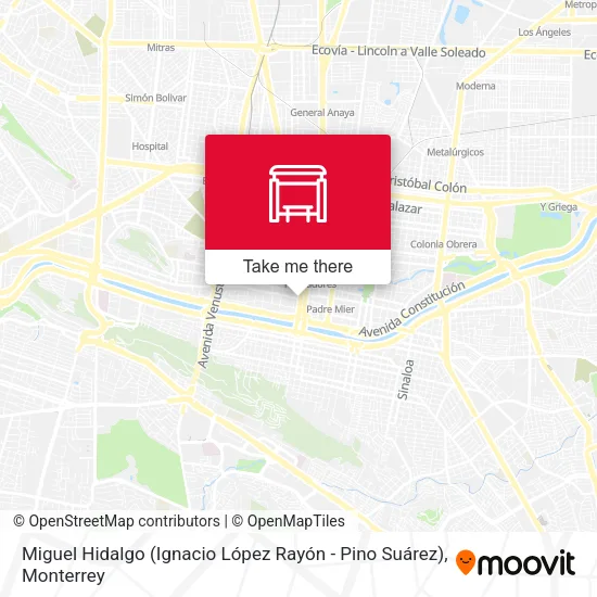 Miguel Hidalgo (Ignacio López Rayón - Pino Suárez) map
