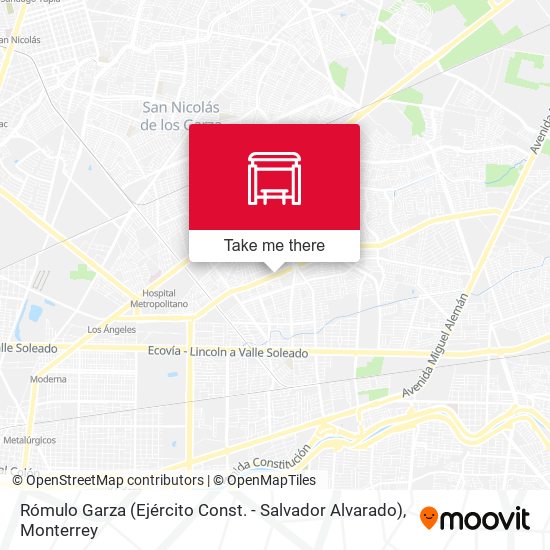 Rómulo Garza (Ejército Const. - Salvador Alvarado) map