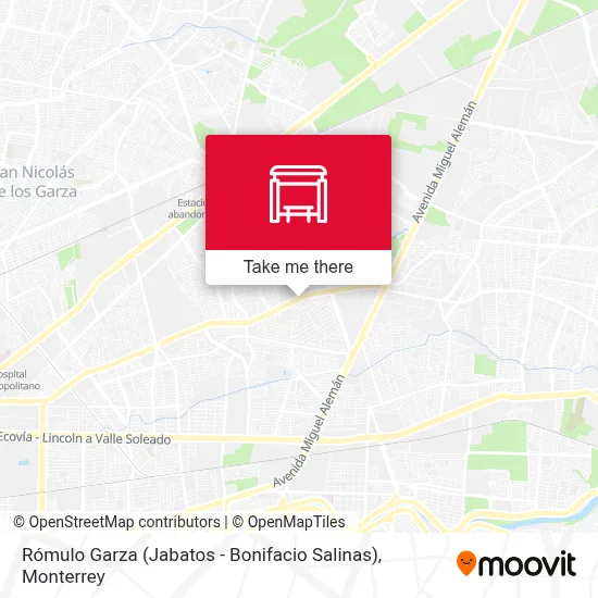 Rómulo Garza (Jabatos - Bonifacio Salinas) map