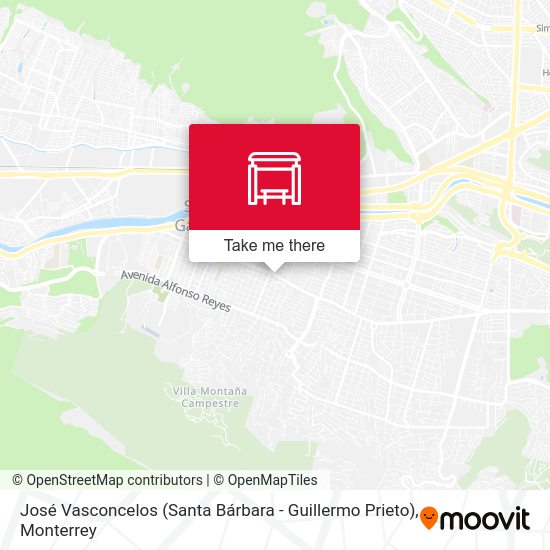 Mapa de José Vasconcelos (Santa Bárbara - Guillermo Prieto)