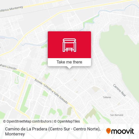 Camino de La Pradera (Centro Sur - Centro Norte) map