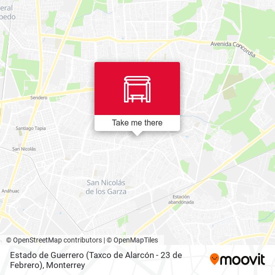 Mapa de Estado de Guerrero (Taxco de Alarcón - 23 de Febrero)