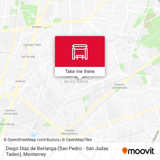 Diego Díaz de Berlanga (San Pedro - San Judas Tadeo) map