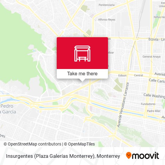 Insurgentes (Plaza Galerías Monterrey) map