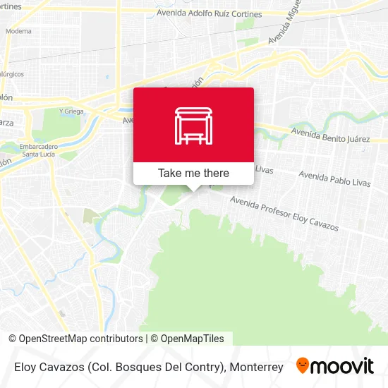 Eloy Cavazos (Col. Bosques Del Contry) map