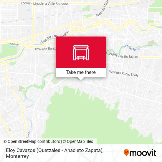 Eloy Cavazos (Quetzales - Anacleto Zapata) map