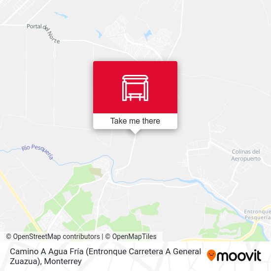 Mapa de Camino A Agua Fría (Entronque Carretera A General Zuazua)