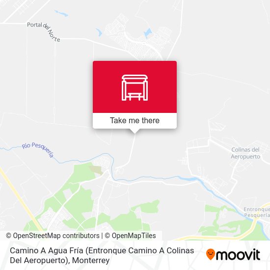 Camino A Agua Fría (Entronque Camino A Colinas Del Aeropuerto) map