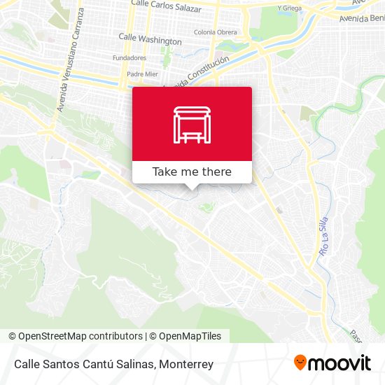 Calle Santos Cantú Salinas map