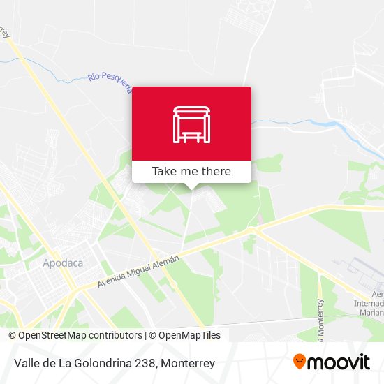 Valle de La Golondrina 238 map