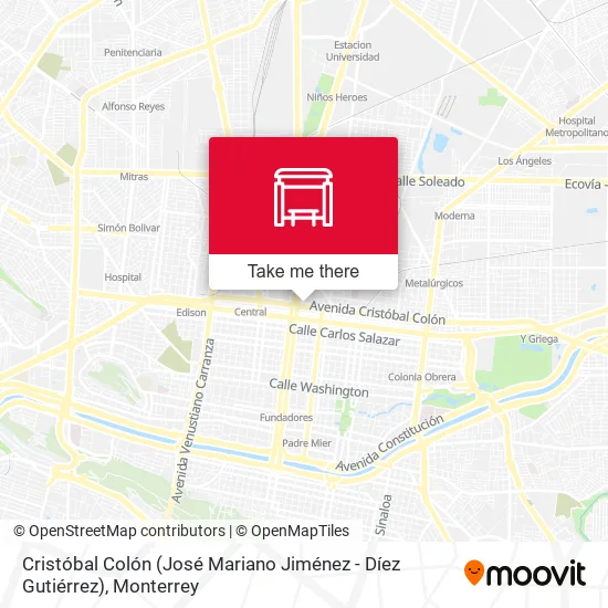 Mapa de Cristóbal Colón (José Mariano Jiménez - Díez Gutiérrez)