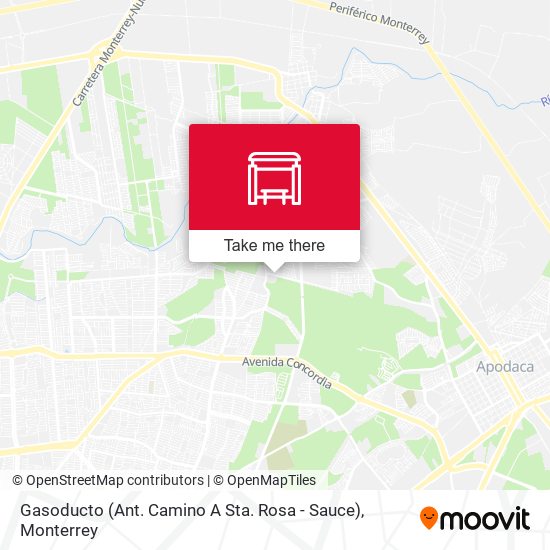 Mapa de Gasoducto (Ant. Camino A Sta. Rosa - Sauce)